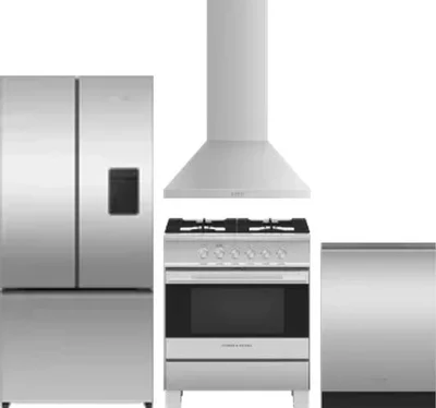 4 Piece Package Includes Refrigerator, Range, Hood And Dishwasher